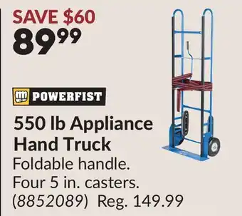 Princess Auto 550 lb Appliance Hand Truck offer