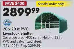 Princess Auto 20 x 20 ftPVC Livestock Shelter offer