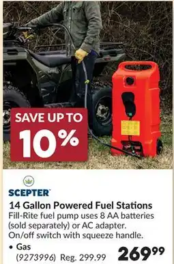 Princess Auto 14 Gallon Powered Fuel Stations, Gas offer