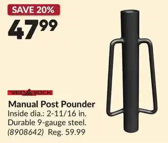 Princess Auto Manual Post Pounder offer