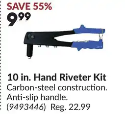 Princess Auto 10 in. Hand Riveter Kit offer