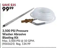 Princess Auto 3,500 PSI Pressure Washer Abrasive Blasting Kit offer