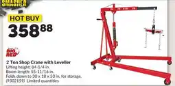 Princess Auto 2 Ton Shop Crane with Leveller offer