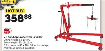Princess Auto 2 Ton Shop Crane with Leveller offer