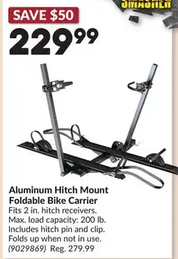 Princess Auto Aluminum Hitch Mount Foldable Bike Carrier offer
