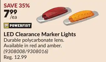 Princess Auto LED Clearance Marker Lights offer