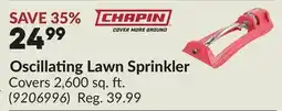 Princess Auto Oscillating Lawn Sprinkler offer