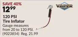 Princess Auto 120 PSI Tire Inflator offer