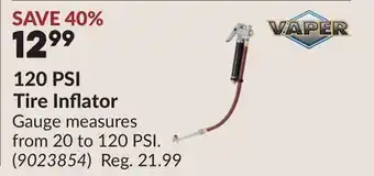 Princess Auto 120 PSI Tire Inflator offer