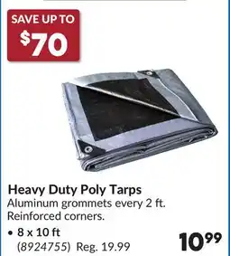 Princess Auto Heavy Duty Poly Tarps offer