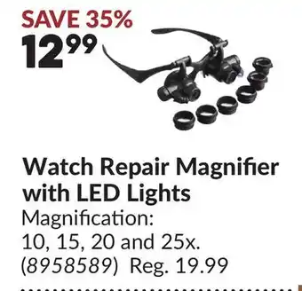 Princess Auto Watch Repair Magnifier with LED Lights offer