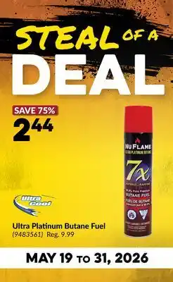 Princess Auto Ultra Platinum Butane Fuel offer
