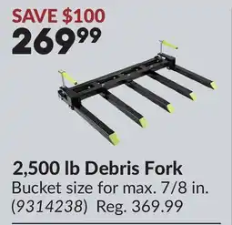 Princess Auto 2,500 lb Debris Fork offer