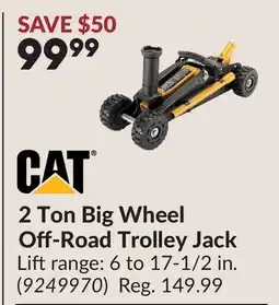 Princess Auto 2 Ton Big Wheel Off-Road Trolley Jack offer