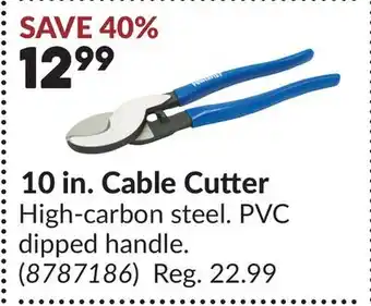 Princess Auto 10 in. Cable Cutter offer