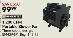 Princess Auto 1,200 CFM Portable Blower Fan offer