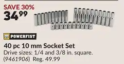 Princess Auto 40 pc 10 mm Socket Set offer