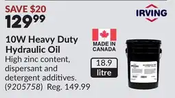 Princess Auto 10W Heavy Duty Hydraulic Oil offer