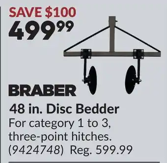 Princess Auto 48 in. Disc Bedder offer