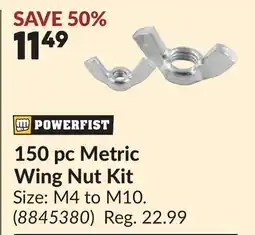 Princess Auto 150 pc Metric Wing Nut Kit offer