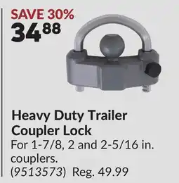 Princess Auto Heavy Duty Trailer Coupler Lock offer