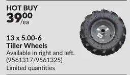 Princess Auto 13 x 5.00-6 Tiller Wheels offer