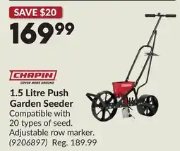 Princess Auto 1.5 Litre Push Garden Seeder offer