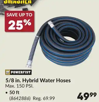 Princess Auto 50 ft 5/8 in. Hybrid Water Hoses offer