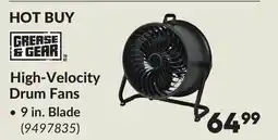 Princess Auto High-Velocity Drum Fans, 9 in. Blade offer