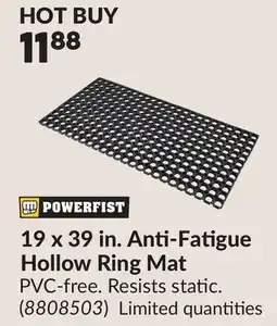 Princess Auto 19 x 39 in. Anti-Fatigue Hollow Ring Mat offer