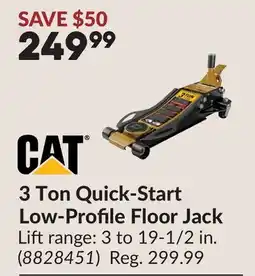 Princess Auto 3 Ton Quick-Start Low-Profile Floor Jack offer