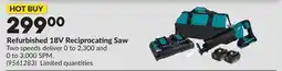 Princess Auto Refurbished 18V Reciprocating Saw offer