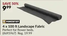 Princess Auto 4 x 100 ftLandscape Fabric offer