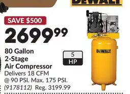 Princess Auto 80 Gallon 2-Stage Air Compressor Delivers 18 CFM offer