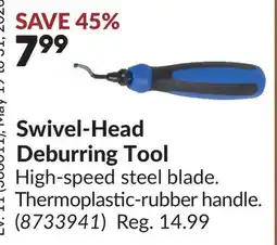 Princess Auto Swivel-Head Deburring Tool offer