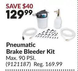 Princess Auto Pneumatic Brake Bleeder Kit offer