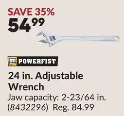 Princess Auto 24 in. Adjustable Wrench offer