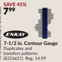 Princess Auto 7-1/2 in. Contour Gauge offer