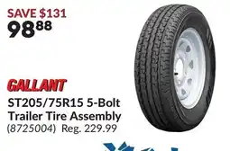 Princess Auto ST205/75R15 5-Bolt Trailer Tire Assembly offer