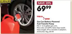 Princess Auto Gas Can Battery-Powered Fuel Transfer Pump offer
