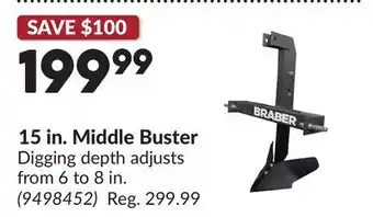 Princess Auto 15 in. Middle Buster offer