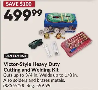 Princess Auto Victor-Style Heavy Duty Cutting and Welding Kit offer