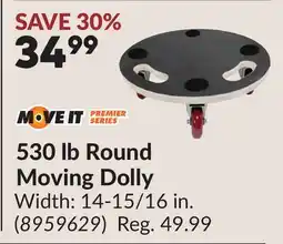 Princess Auto 530 lb Round Moving Dolly offer
