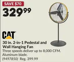 Princess Auto 30 in. 2-in-1 Pedestal and Wall Hanging Fan offer