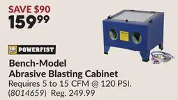 Princess Auto Bench-Model Abrasive Blasting Cabinet offer