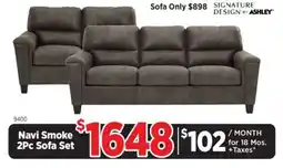 Surplus Furniture Navi Smoke Sofa & Loveseat offer