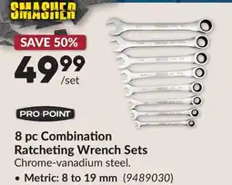 Princess Auto Metric: 8 to 19 mm 8 pc Combination Ratcheting Wrench Sets offer