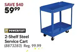 Princess Auto 2-Shelf Steel Service Cart offer