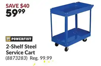 Princess Auto 2-Shelf Steel Service Cart offer
