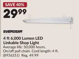 Princess Auto 4 ft6,000 Lumen LED Linkable Shop Light offer
